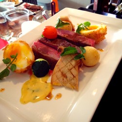 steak and eggs